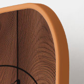 Custom Rustic Holz Texture Pickleball Paddel Schläger (Linke Seite)