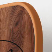 Custom Rustic Holz Texture Pickleball Paddel Schläger (Linke Seite)