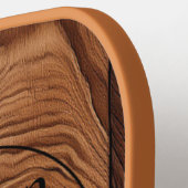 Custom Rustic Holz Texture Pickleball Paddel Schläger (Linke Seite)