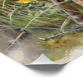 Custom Rustic Lake House Fischereikabine Poster (Ecke)