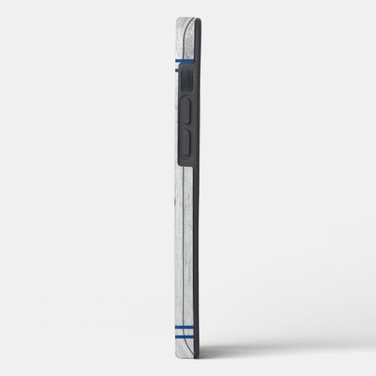 Custom Rustic Nautical Blue Lobster Grau Wood Case (Rückseite / Links)