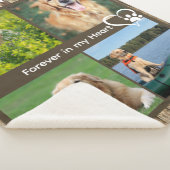 Custom Rustic Pet Memorial Foto Collage Sherpadecke (3/4)