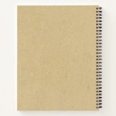 Custom rustic tartan Classic Farmhouse Brown Notizblock (Rückseite)