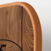 Custom Rustic Wood Texture Pickleball Schläger (Linke Seite)