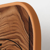 Custom Rustic Wood Texture Pickleball Schläger (Linke Seite)