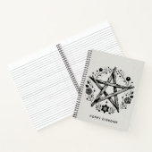 Custom Rustic Wood Twig Star Pentagramm Wiccan Notizblock (Innenseite)