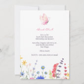 Custom Rustica Floral Book Club Einladung (Rückseite)