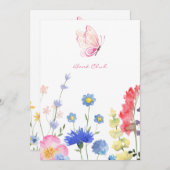 Custom Rustica Floral Book Club Einladung (Vorne/Hinten)