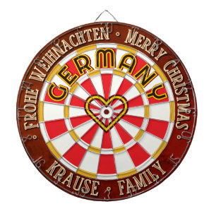 CUSTOM Rustikal WEIHNACHTEN Alte Welt DEUTSCHLAND Dartscheibe