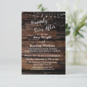 Custom - Rustikale Holzleuchten glücklich immer Einladung (Stehend Vorderseite)