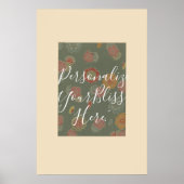 CUSTOM Ryukyu Bingata Kimono Pattern Print  Poster (Vorne)