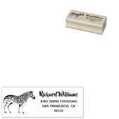 Custom Safari Animal Zebra Rücksendeadresse Briefm Gummistempel (Stempel)