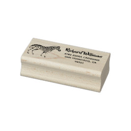 Custom Safari Animal Zebra Rücksendeadresse Briefm Gummistempel