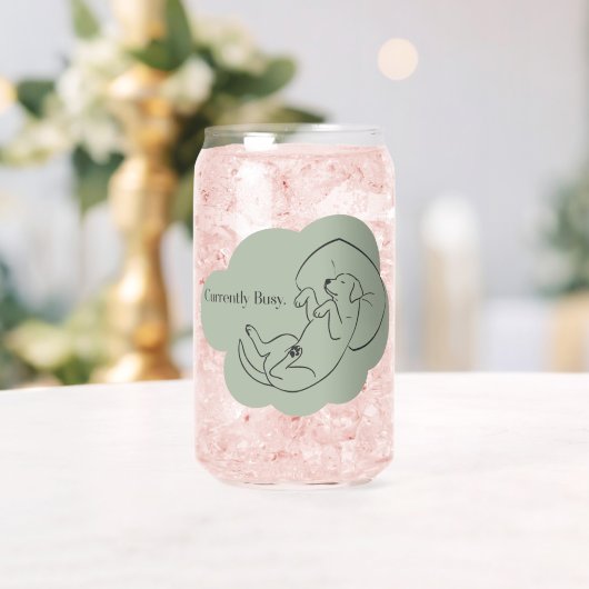 Custom Sage Green Labrador Glass | Dog Mom Gift Dosenglas (Insitu (Hochzeit))