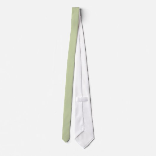 Custom Sage Green Wedding Tuxedo oder Anzug Neck T Krawatte (Rückseite)