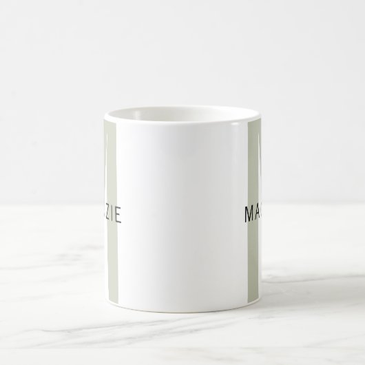 Custom Sage Monogram Mug for Mother’s Day Gift Kaffeetasse (Mittel)