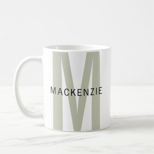 Custom Sage Monogram Mug for Mother’s Day Gift Kaffeetasse (Links)