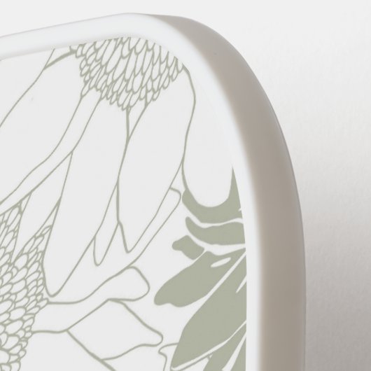 Custom Sage Sonnenblume Pickleball Schläger (Linke Seite)