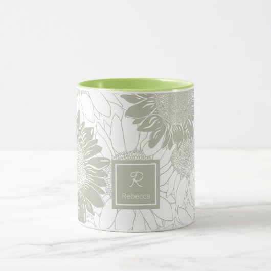 Custom Sage Sonnenblumen Tasse (Zentrum)
