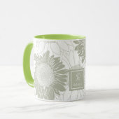 Custom Sage Sonnenblumen Tasse (Vorderseite Links)