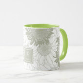 Custom Sage Sonnenblumen Tasse (VorderseiteRechts)