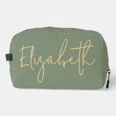 Custom Sage Travel Organizer for Teacher or Girls Waschbeutel (Vorderseite)