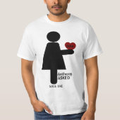 Custom sagte sie ja, er fragte T-Shirt (Vorderseite)