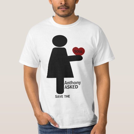 Custom sagte sie ja, er fragte T-Shirt (Vorderseite)