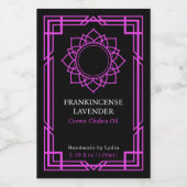 Custom Sahasrara Crown Chakra Essential Oil Label Weinetikett (Einzelnes Label)