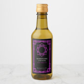 Custom Sahasrara Crown Chakra Essential Oil Label Weinetikett (Vorderseite)