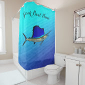 Custom Sailfish Duschvorhang (Beispiel)