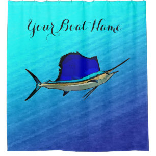 Custom Sailfish Duschvorhang