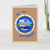 Custom Sailor Birthday Card Karte (Vorderseite)
