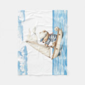 Custom Sailor Teddy Bar Fleecedecke (Vorderseite)