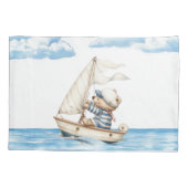 Custom Sailor Teddy Bar Kissenbezug (Rückseite)