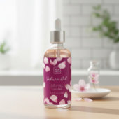 Custom Sakura Oil Label Weinetikett