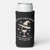 Custom Salem Halloween Festival Shirt 2025 Selters Dosenkühler (Seltzer Vorderseite)