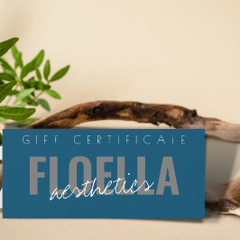 Custom Salon Business Modernes Geschenkzertifikat