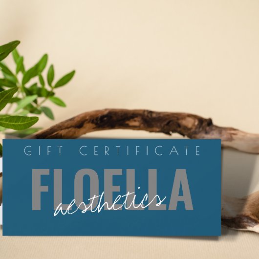 Custom Salon Business Modernes Geschenkzertifikat