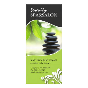 CUSTOM SALON & WELLNESS-CENTER RACK CARD WERBEKARTE