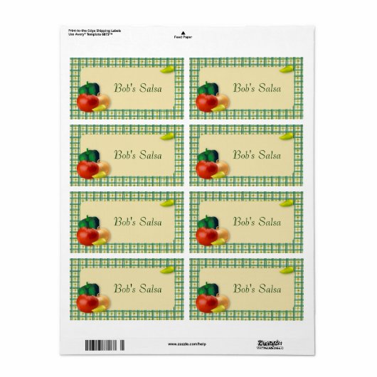 Custom Salsa Label (Vorne)