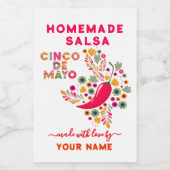 Custom Salsa Labels für hausgemachte Salsa Weinetikett (Einzelnes Label)