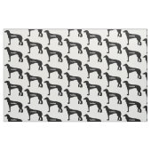 Custom Saluki Dog Silhouette Stoff (Fat Quarter (45,7 x 55,9 cm))