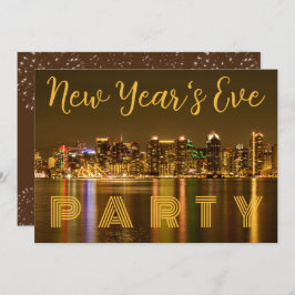 Custom San Diego NYE Party Einladung