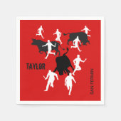 Custom, San Fermin Pamplona, Bull run / encierro, Serviette (Vorderseite)
