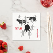 Custom, San Fermin Pamplona, encierro / bull run, Serviette (Beispiel)