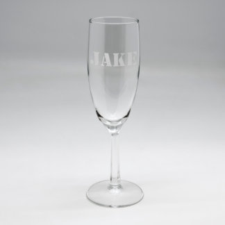 Custom Sand Etched Flute #12