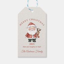 Custom Santa Aquarell Weihnachtsgeschenk