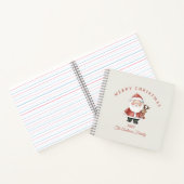 Custom Santa Aquarell Weihnachtsgeschenk Notizblock (Innenseite)