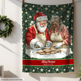 Custom Santa Claus Blanket Feiertagssaison Fleecedecke